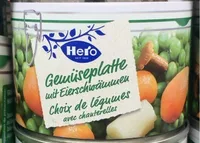 Choix de légumes avec chanterelles