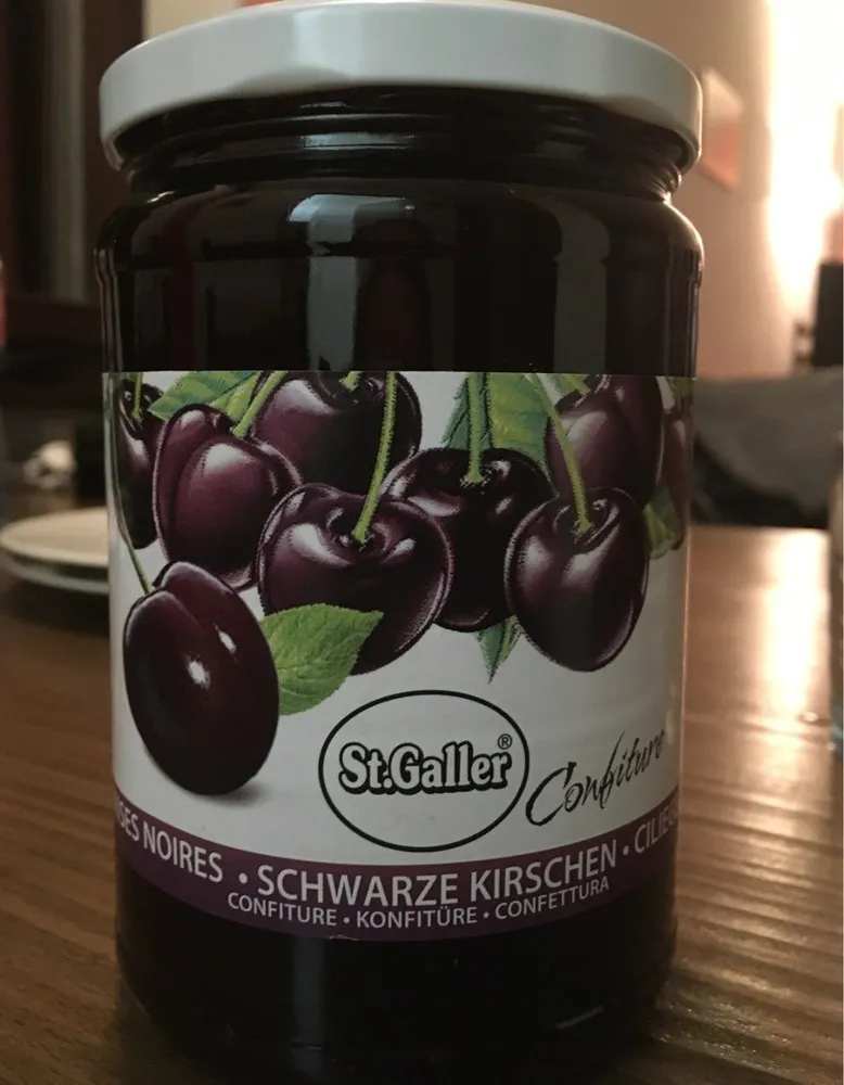 Confiture cerises noires