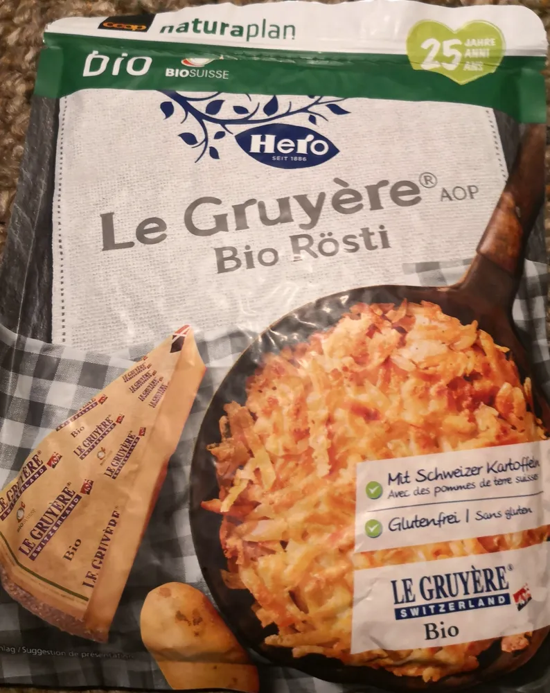 Coop Naturaplan Bio Hero Le Gruyère Aop Bio Rösti