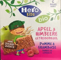 Hero Kids Bio Riegel Himbeer Apfel 6 X 30 G