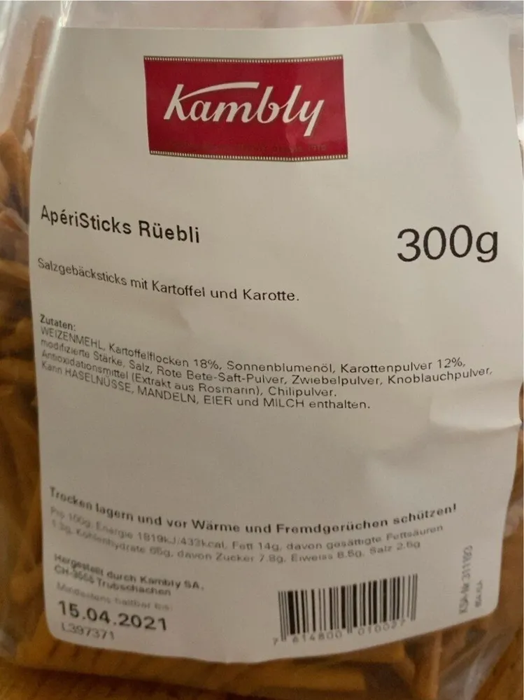 AperiSticks Rüebli