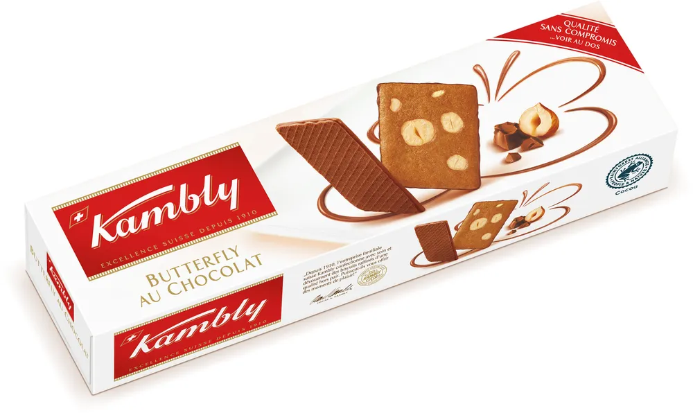 BUTTERFLY AU CHOCOLAT 100G - KAMBLY - 100g