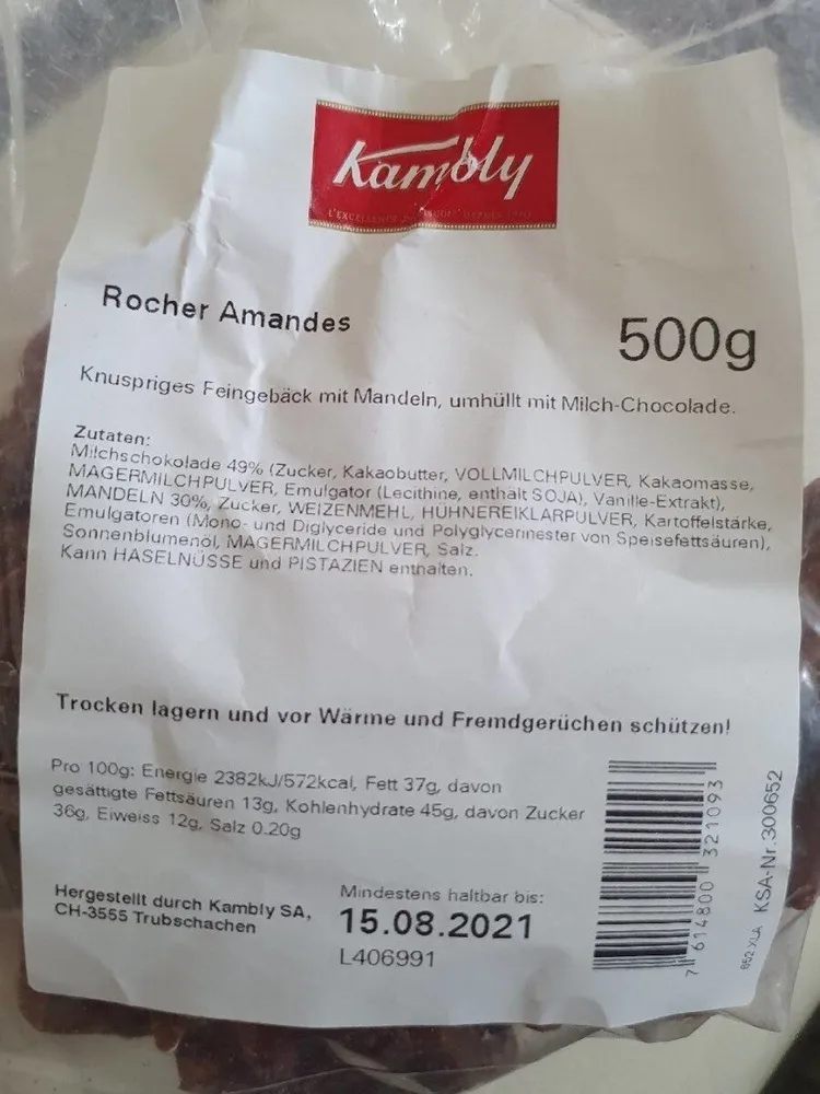 Rocher Amandes