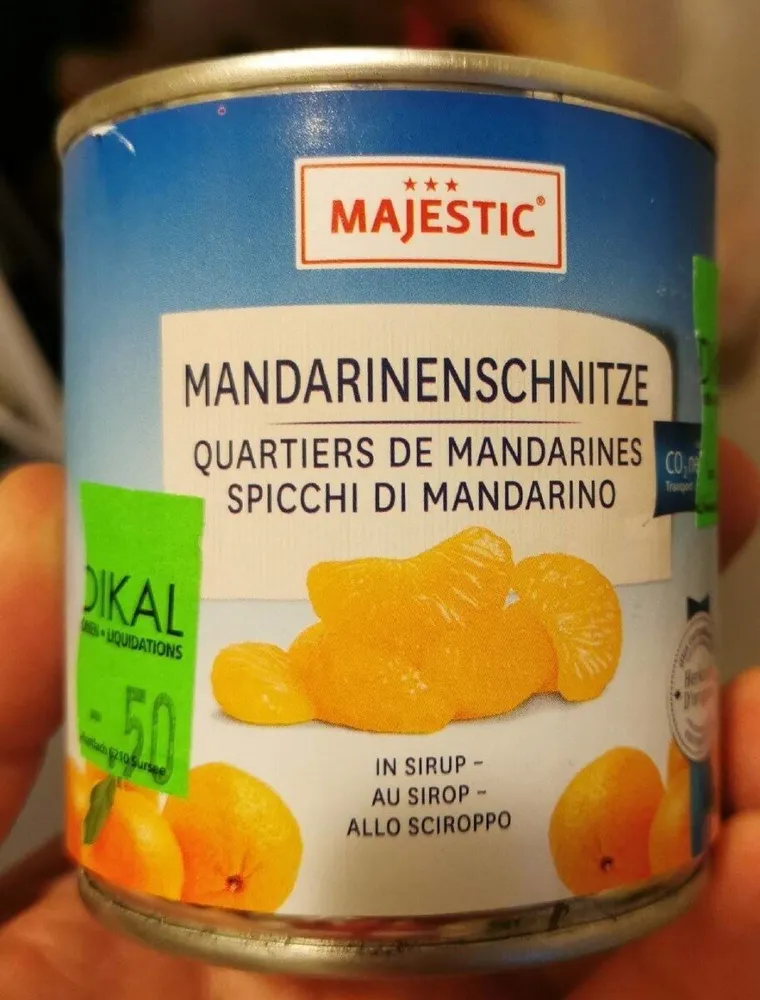 Quartiers de mandarines