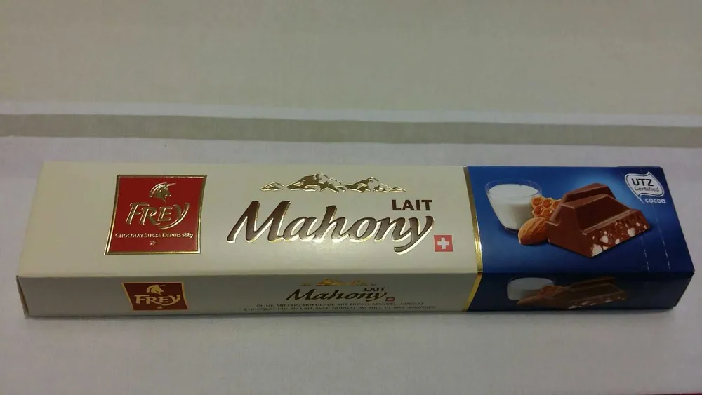 Mahony, Chocolat fin au lait, nougat, miel, amandes