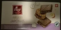 Les délices - Chocolat au lait fourré aux noisette et brisures de biscuits Japonais