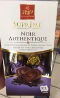 Suprême  Noir authentique  - Chocolat noir extra fin avec fourrage fondent crémeux noir