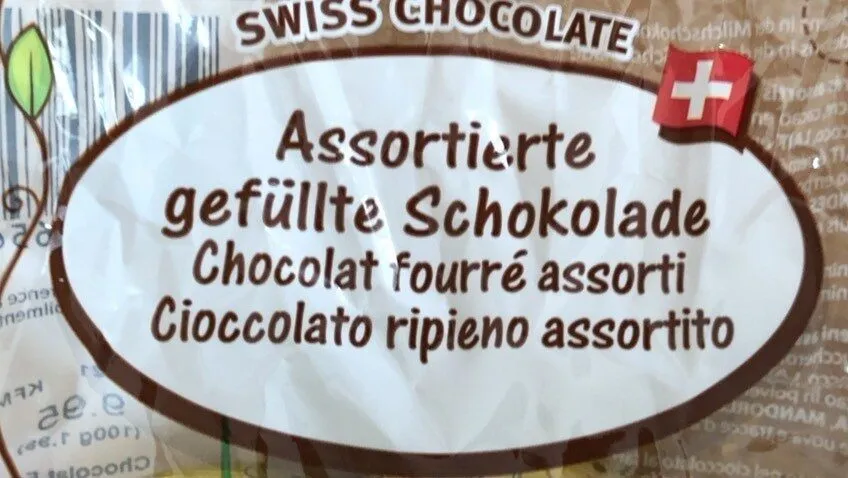 Chocolat fourré assorti