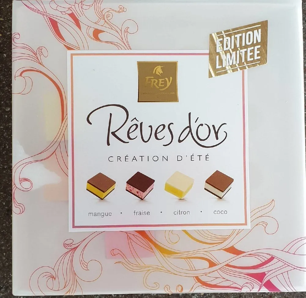 Rêve d'or création d'été pralinés