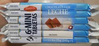 Chocolate con leche mini tabletas