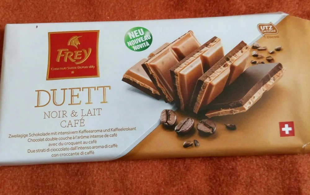 Chocolat Duett Noir & Lait Café