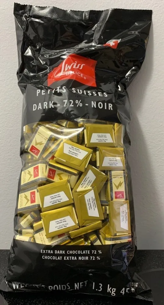 Petits suisses dark 72% - noir