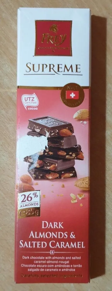 Dark almonds and salted caramel