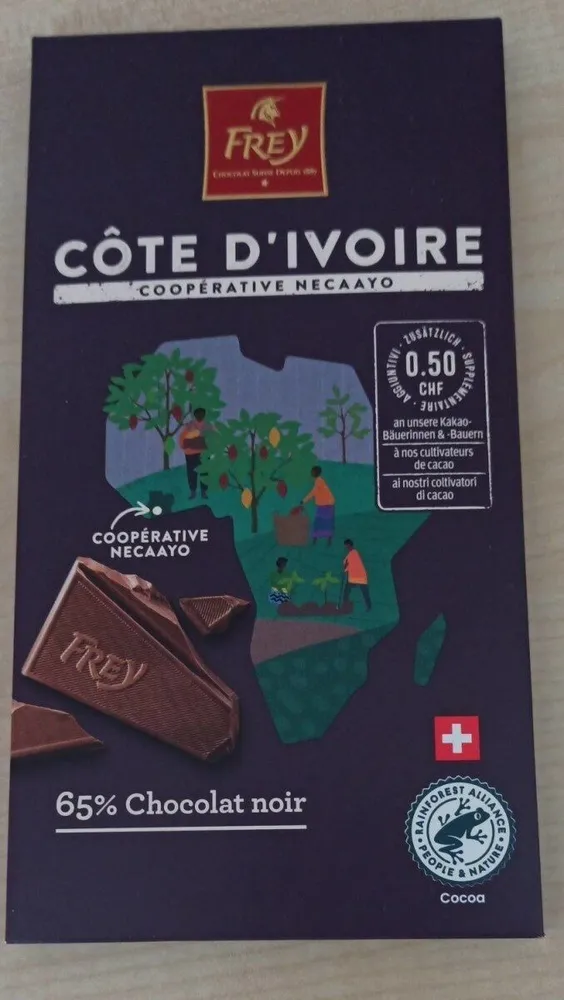 Côte d'Ivoire 65% chocolat noir