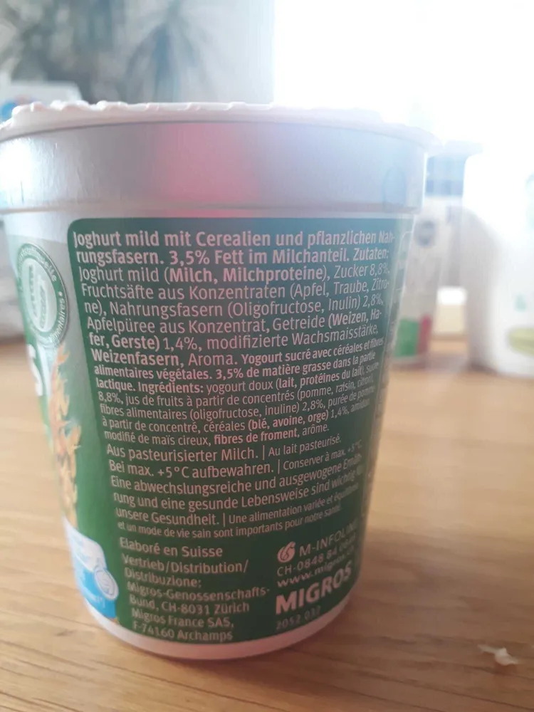 bifidus Joghurt Céréales