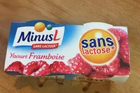Minus L yaourt framboise sans lactose