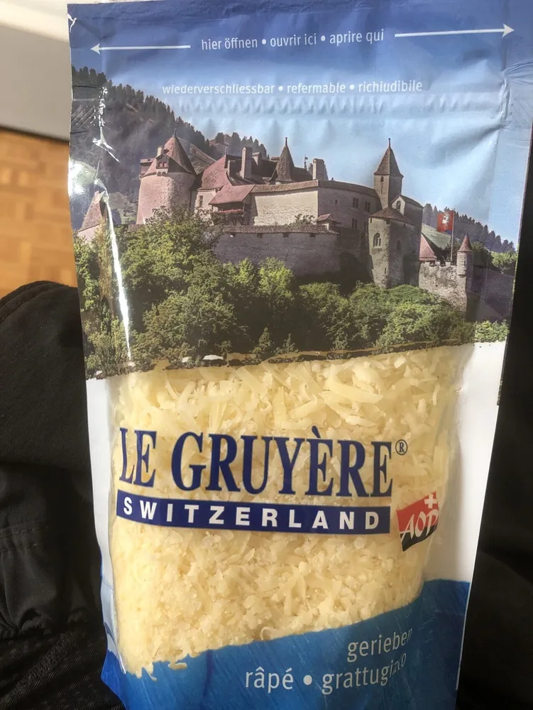Gruyère Switzerland AOP rapé