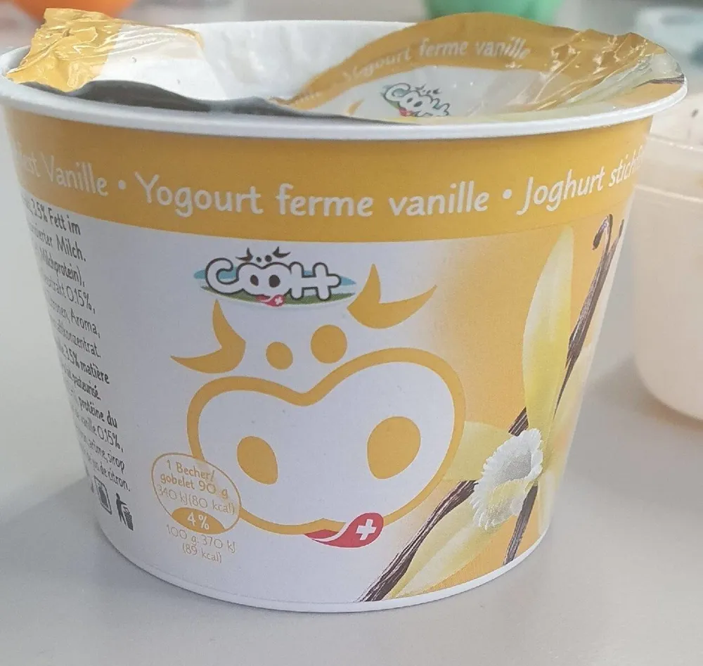 Yogurt ferme vanille