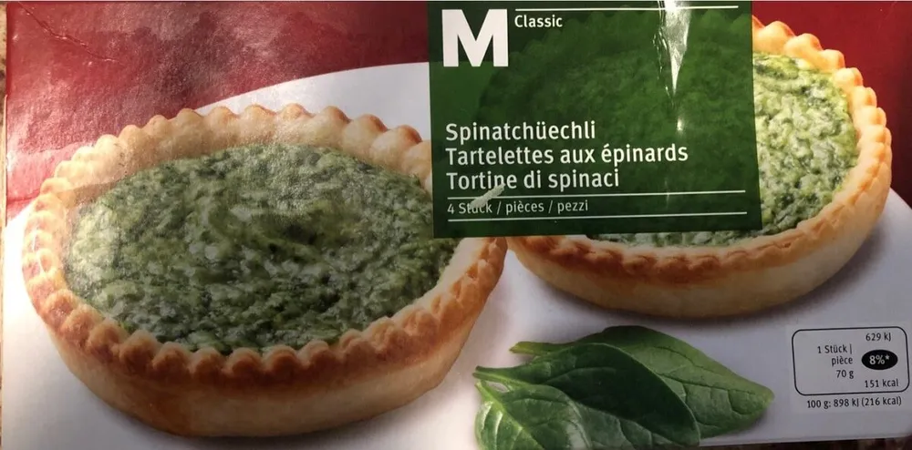 Tartelettes aux épinards