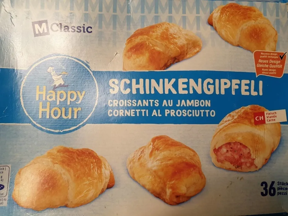 Croissants au jambon