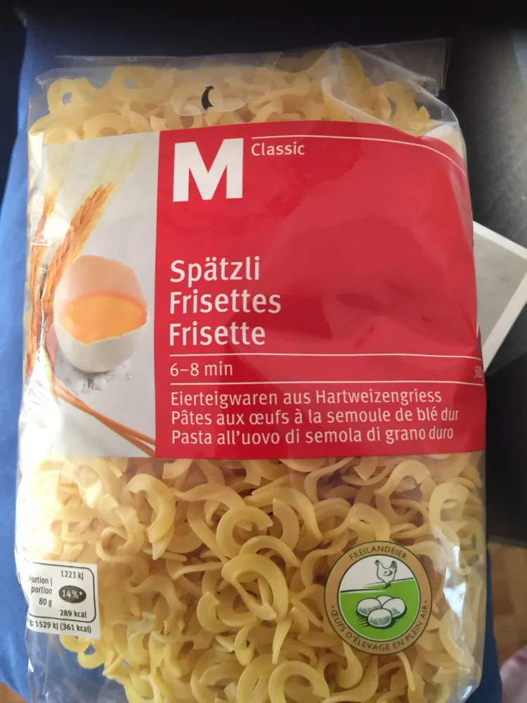 Nudeln Spätzle