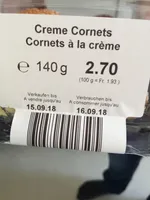 Cornets a la crème
