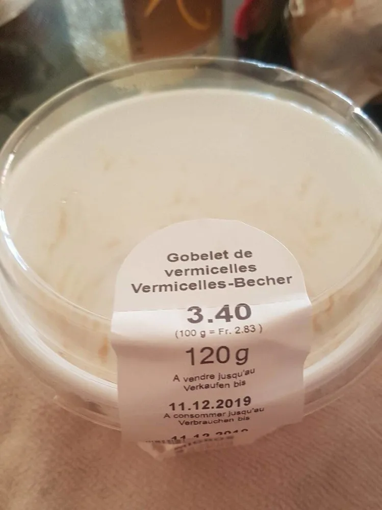 purée de marrons avec meringue et crème