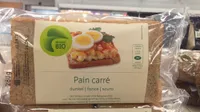 Pain carré foncé