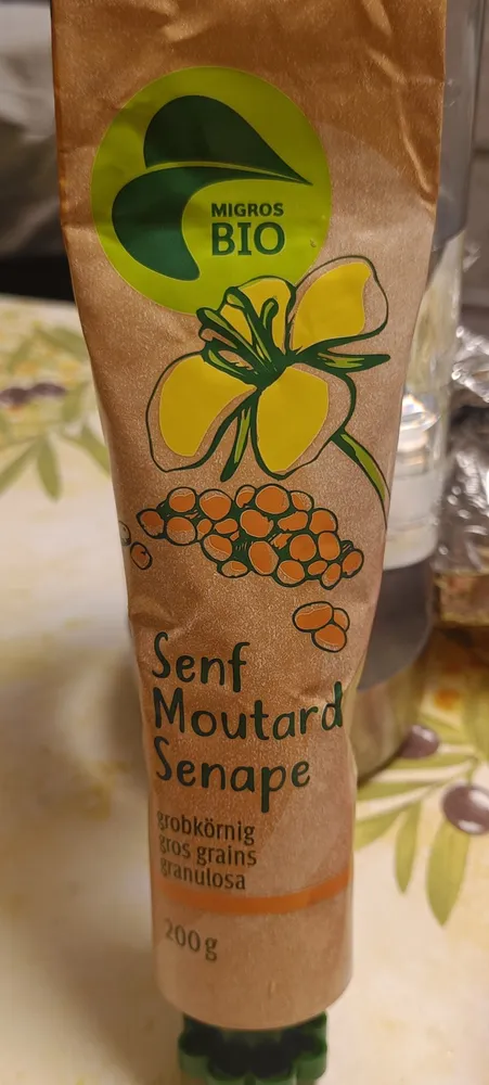 Senf grobkörnig, Moutarde gros grains