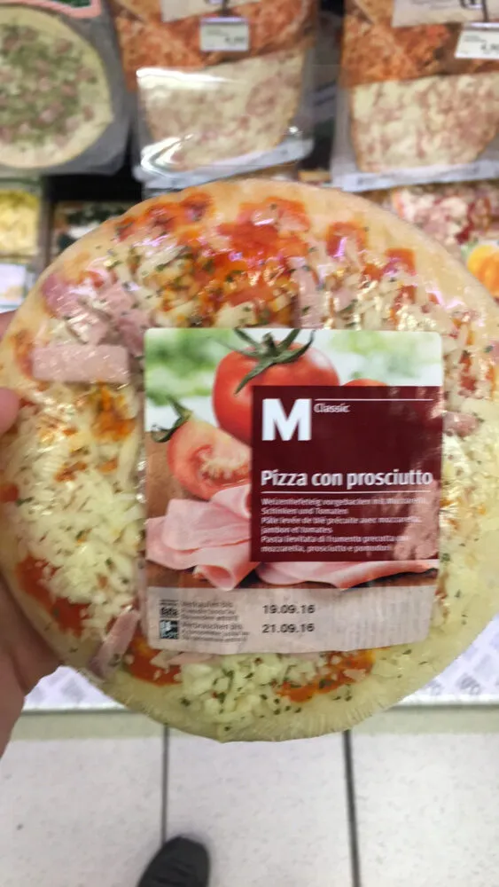 pizza con prosciutto