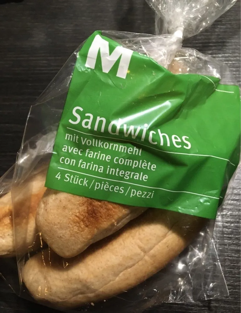 Sandwiches avec farne complète