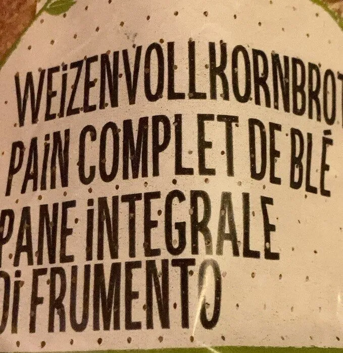 Pane integrale di frumento