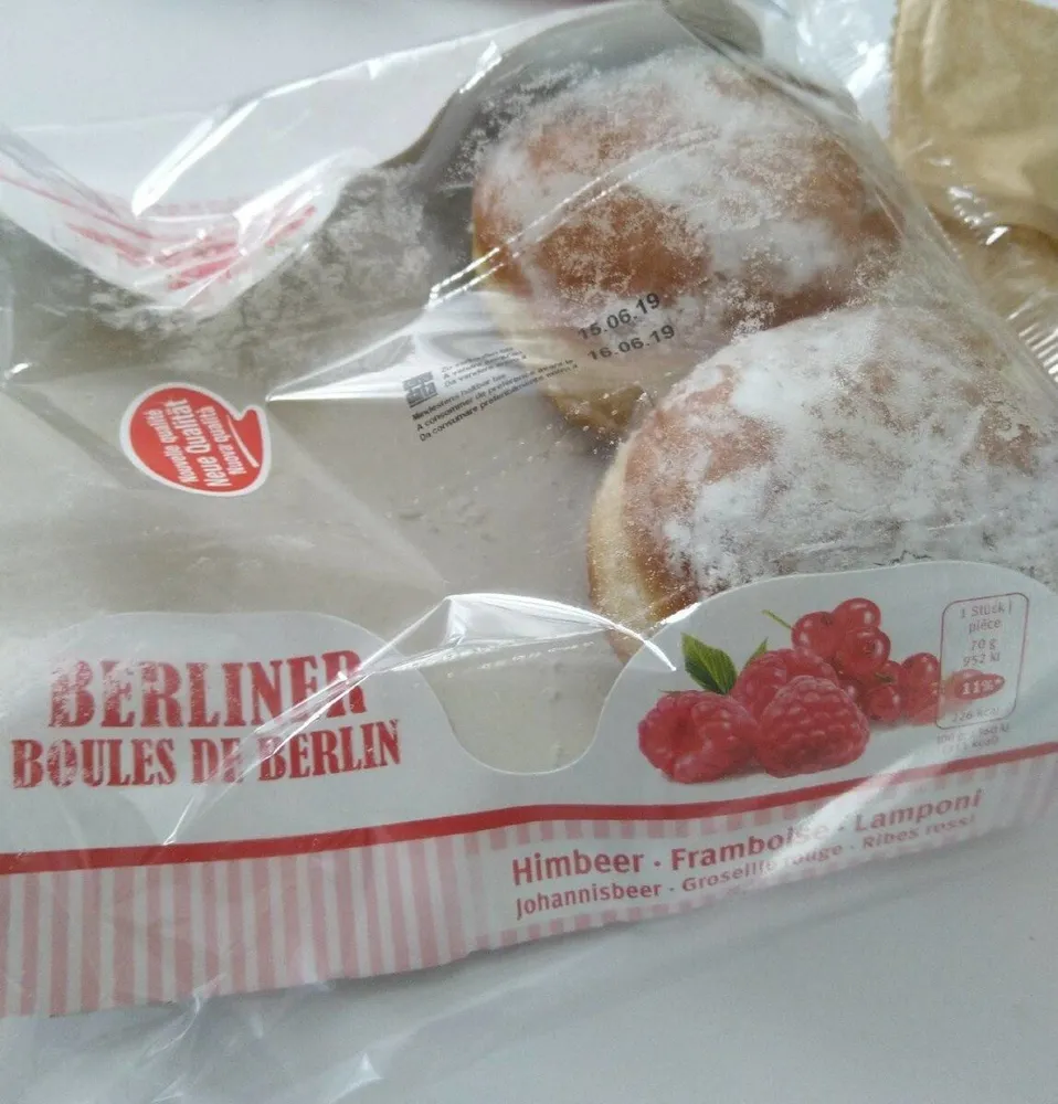 Boules de berlin framboise groseille rouge