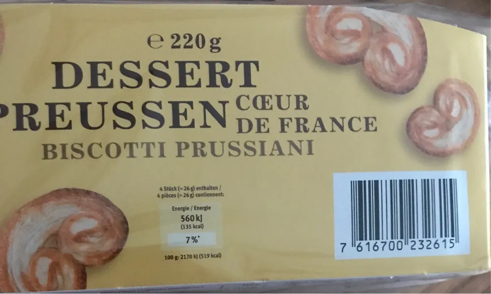 Dessert coeur de France