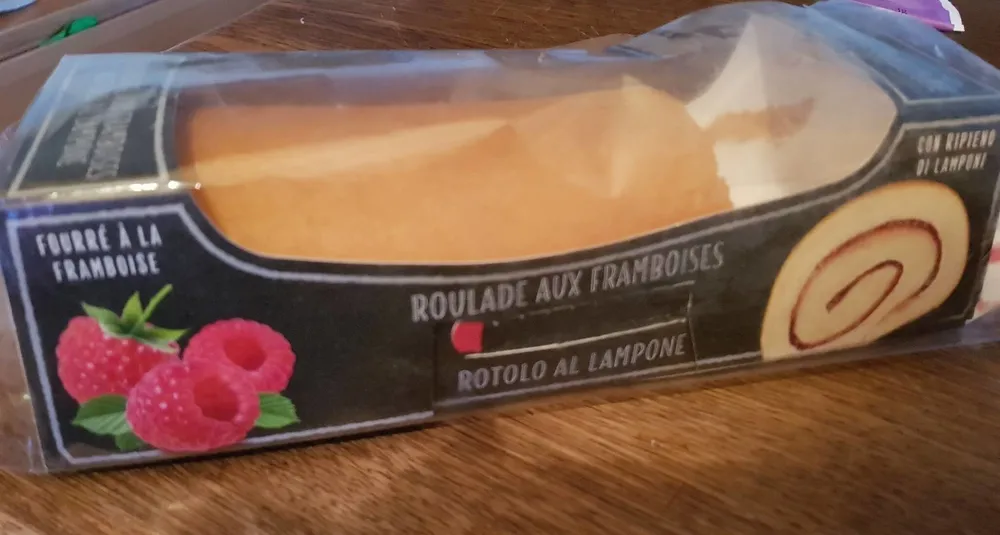 Roulade aux framboises