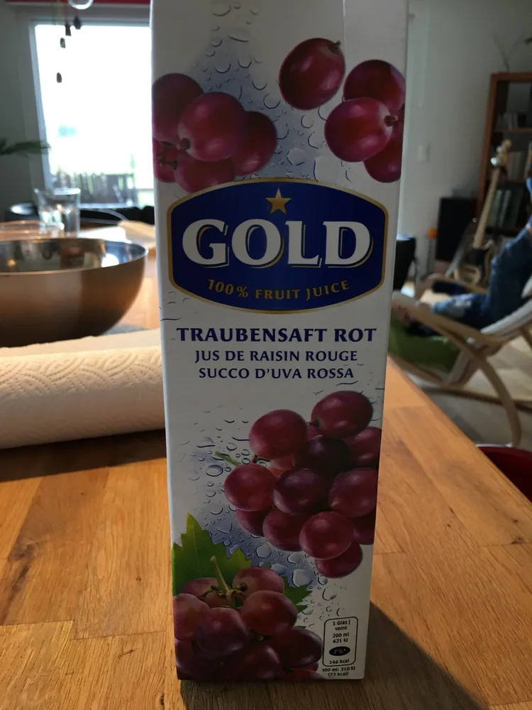Jus de raisin rouge