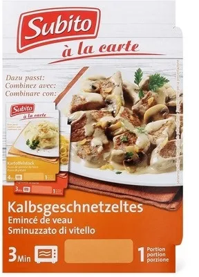 Emincé de veau