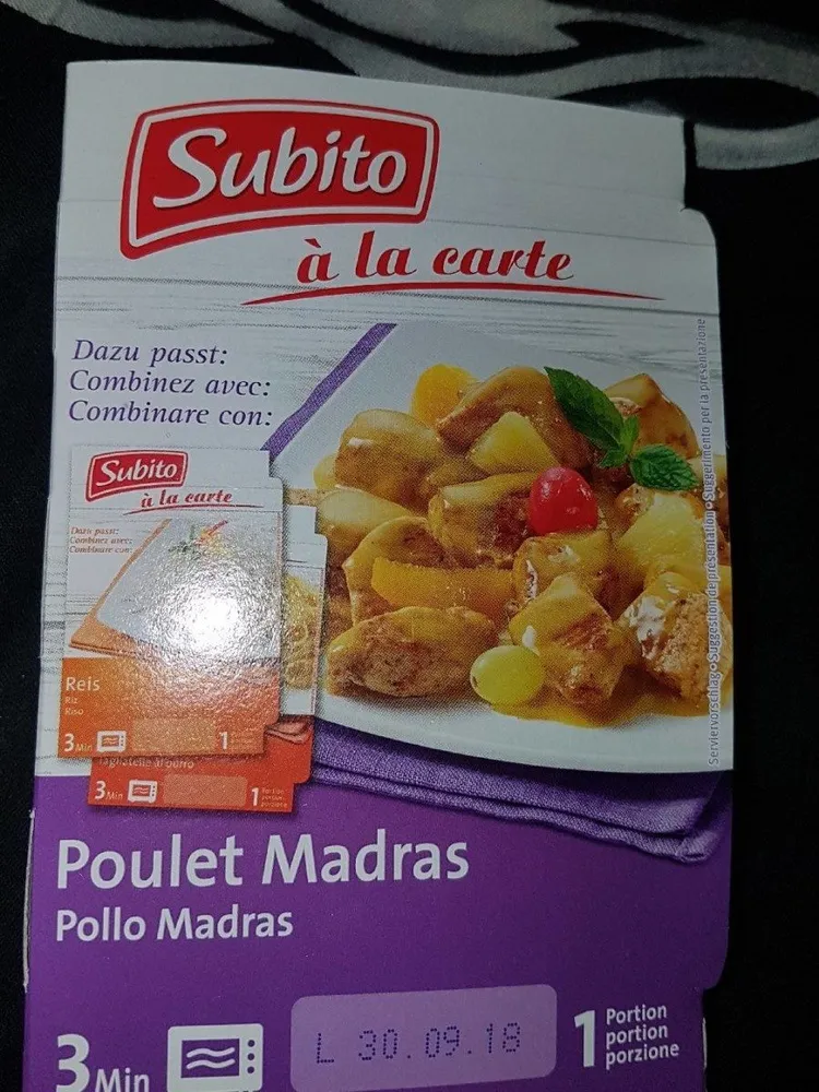 Poulet madras