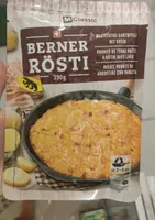 Rösti à la bernoise, avec du lard