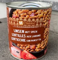 Lentilles aux lardons