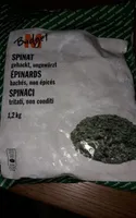 Épinards hachés, non épicés
