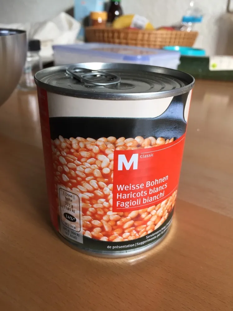Weisse Bohnen Büchse / Haricots blancs