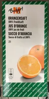 Jus d'orange 100% jus de fruit