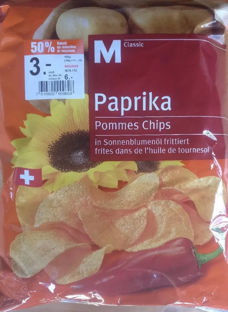 Paprika Pommes Chips