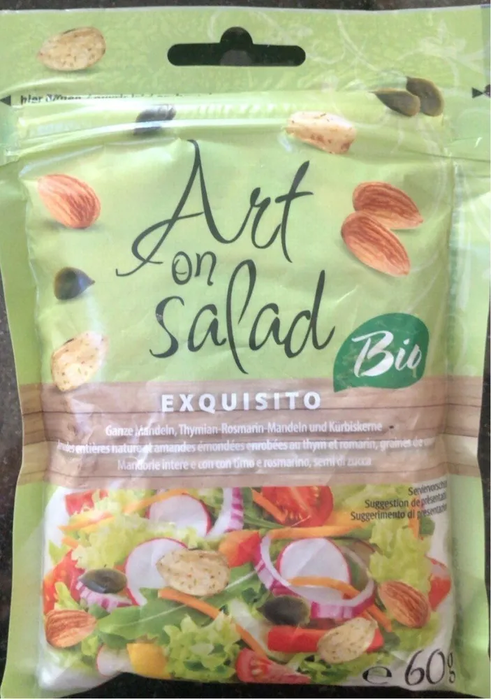 Art on salad exquisito bio