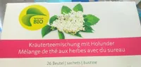 Mélange de thé aux herbes avec du sureau