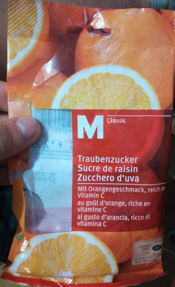 Traubenzucker, Orangensaftpulver