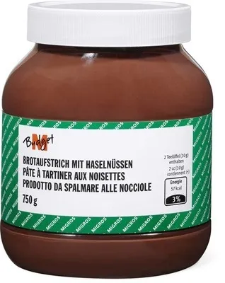 Pâte à tartiner aux noisettes