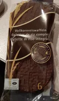 Vollkornreiswaffeln dunkle Schockolade