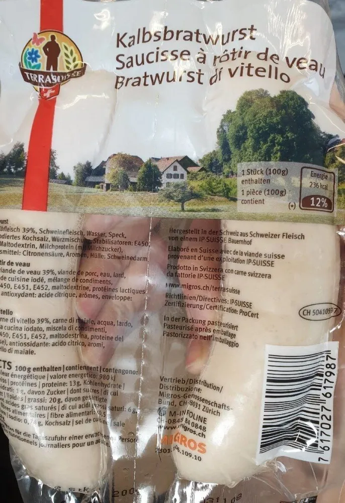 Saucisse à rôtir de veau